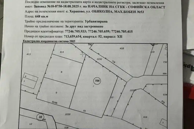 Парцел в София, Божурище
