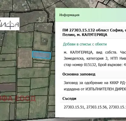 Photo 2 — Plot in област София, Elin Pelin
