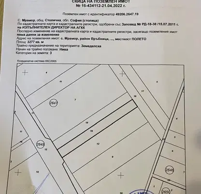 Снимка 2 — Парцел в София, Костинброд