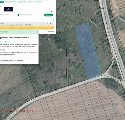 Photo 2 — Plot in област София, Kostinbrod