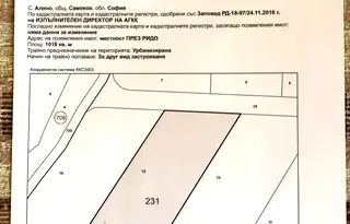 Парцел в София, с. Алино