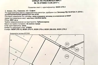 Парцел в София, с. Алино