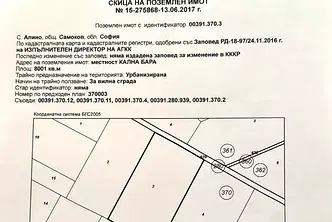Парцел в София, с. Алино