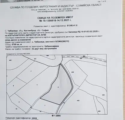 Снимка 5 — Парцел в София, с. Чибаовци