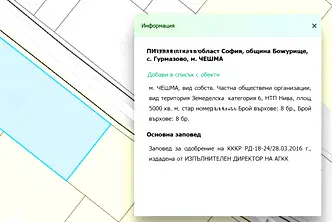 Парцел в София, с. Гурмазово