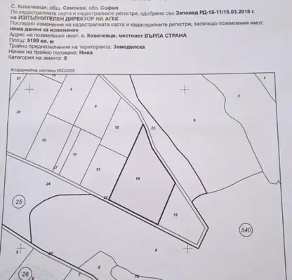 Photo 3 — Plot in област София, Kovachevci