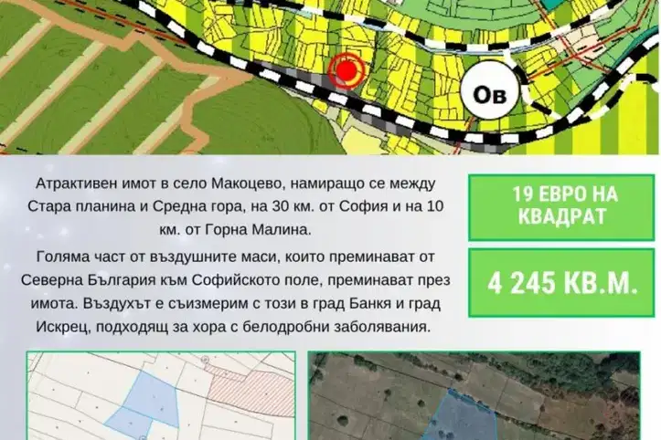 Парцел в София, с. Макоцево