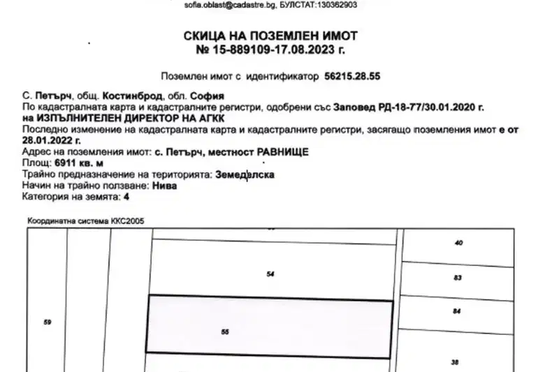 Парцел в София, с. Петърч