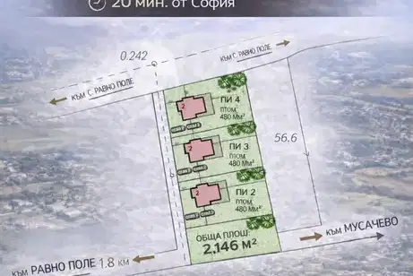 Plot in област София, Ravno Pole