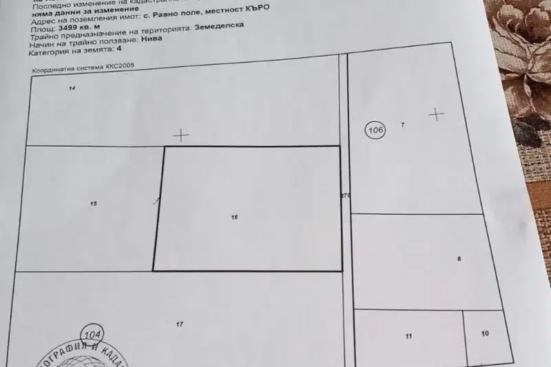 Plot in област София, Ravno Pole
