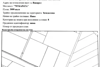Парцел в София, с. Вакарел