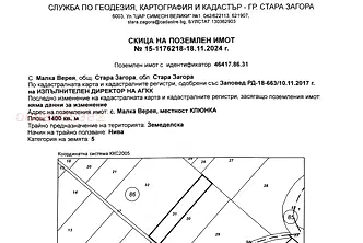 Парцел в Стара Загора, с. Малка Верея