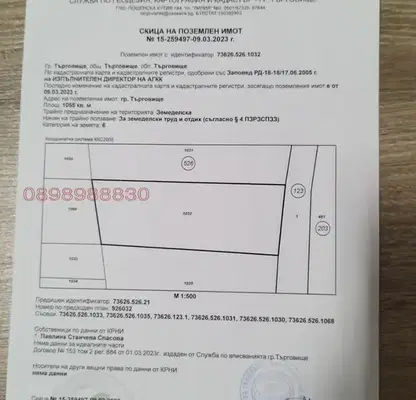 Снимка 2 — Парцел в Търговище, с. Разбойна
