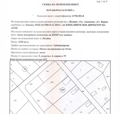 Снимка 3 — Парцел във Варна, Аксаково