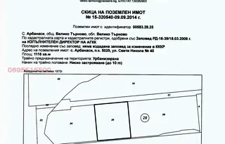 Парцел във Велико Търново, с. Арбанаси
