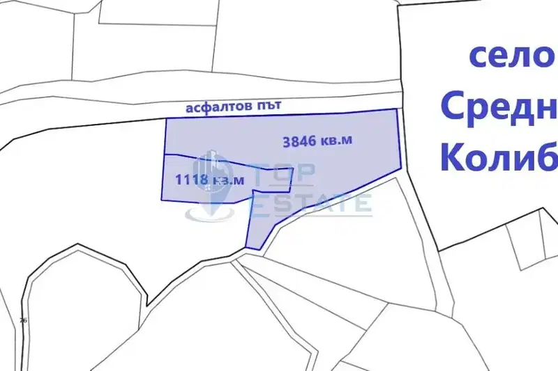Парцел във Велико Търново, с. Средни колиби