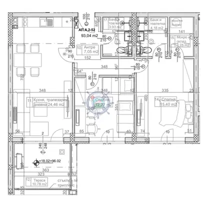 Photo 3 — 3-bedroom apartment in Slynchev Den