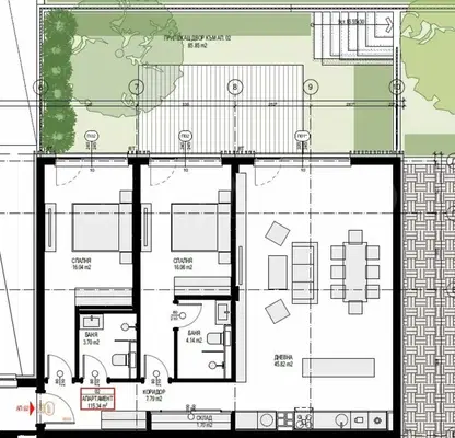 Снимка 2 — Тристаен апартамент в с. Панчарево