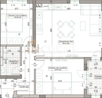 Снимка 4 — Тристаен апартамент в Кайсиева ина