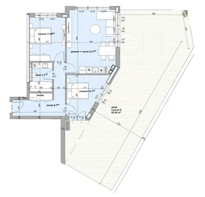 Photo 2 — 3-bedroom apartment in Студентско че