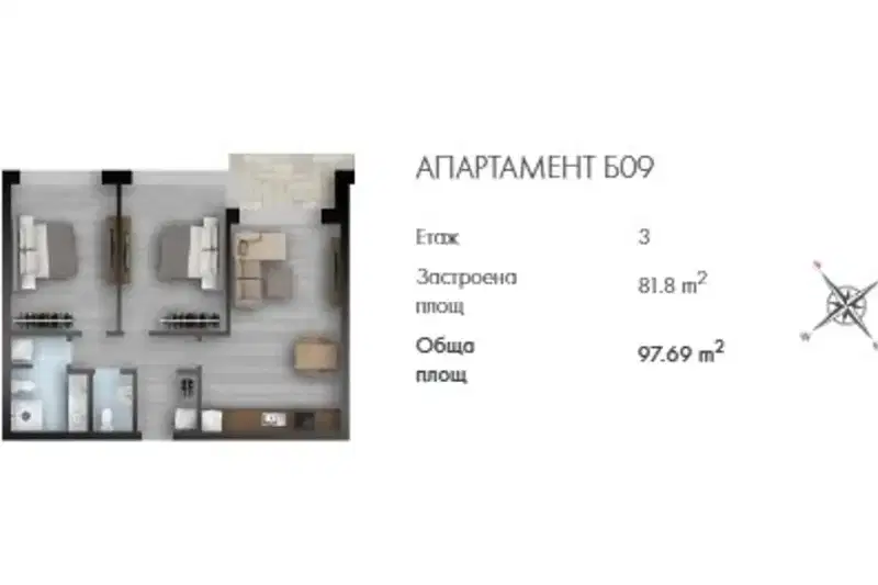 3-bedroom apartment in Sv.Sv. Konstantin I Elena
