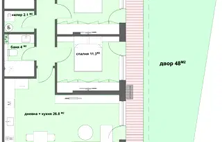 Тристаен апартамент в Стара Загора, Аязмото