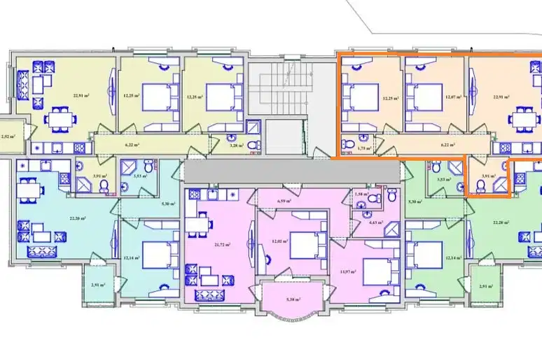 3-bedroom apartment in Haskovo, Badema