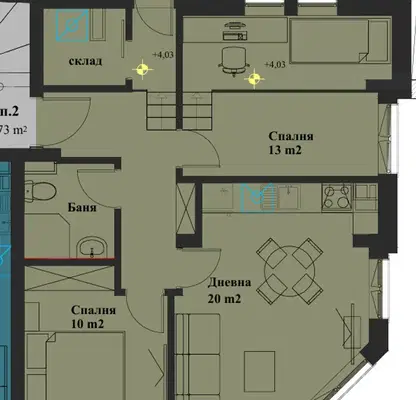 Снимка 2 — Тристаен апартамент в София, Банишора