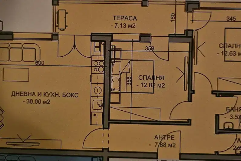 Three-room apartment in Belomorski, Plovdiv with elevator