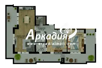 Нов 3-стаен апартамент с голяма тераса в Беломорски, Пловдив