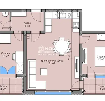 Photo 5 — 3-bedroom apartment in Plovdiv, Belomorski