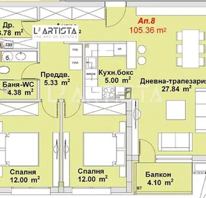 Снимка 3 — Тристаен апартамент в София, Бояна