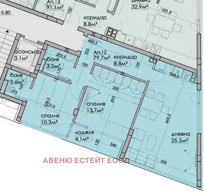 Снимка 5 — Тристаен апартамент във Варна, Бриз