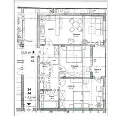 Снимка 4 — Тристаен апартамент във Варна, Бриз