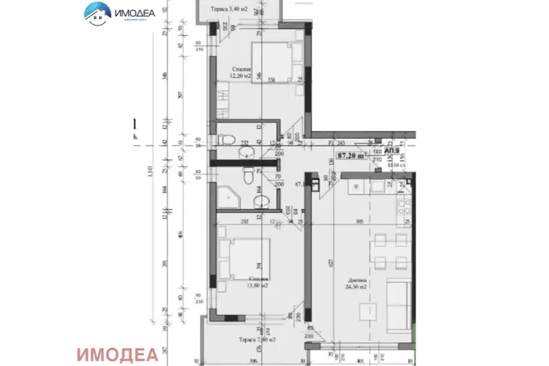 3-bedroom apartment in Veliko Tyrnovo, Buzludja