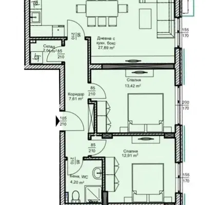 Photo 3 — 3-bedroom apartment in Veliko Tyrnovo, Buzludja