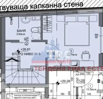 Снимка 3 — Тристаен мезонет с две тераси в Бъкстон, София