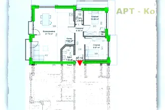 Тристаен апартамент в Перник, Център