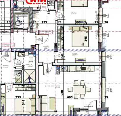 Снимка 2 — Тристаен апартамент в Стара Загора, Център