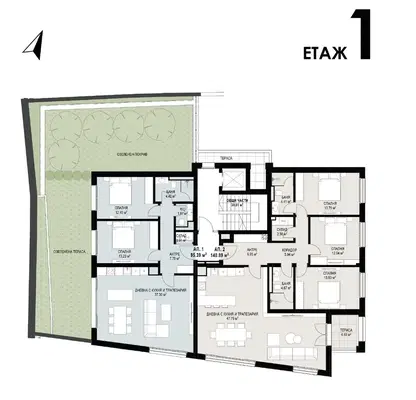 Снимка 4 — Тристаен апартамент във Враца, Център
