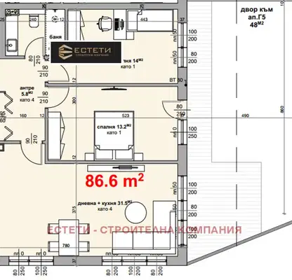 Снимка 2 — Тристаен апартамент в Стара Загора, Център