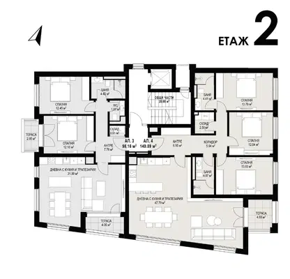 Снимка 4 — Тристаен апартамент във Враца, Център