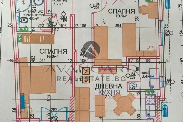 Тристаен апартамент в Пловдив, Център