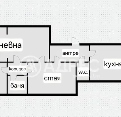 Снимка 4 — Тристаен апартамент в София, Център
