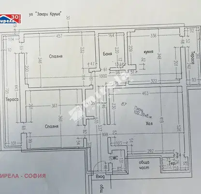 Снимка 3 — Тристаен апартамент в София, Център