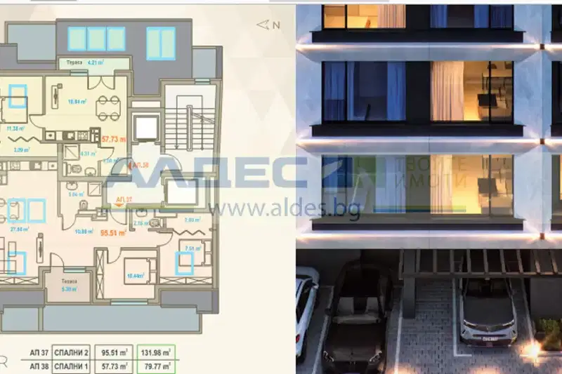 3-bedroom apartment in Sofia, Centyr