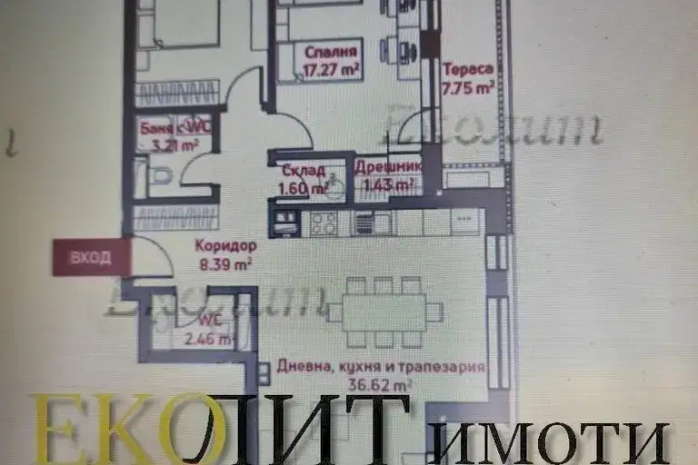 3-bedroom apartment in Sofiya, Centyr