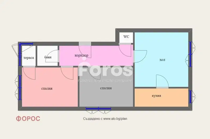 3-bedroom apartment in Burgas, Centyr