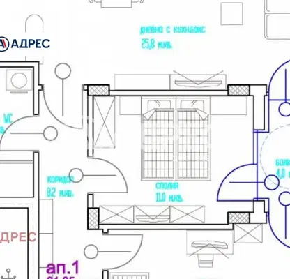 Photo 3 — 3-bedroom apartment in Varna, Centyr