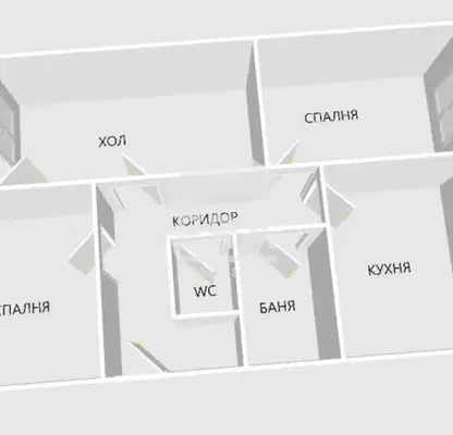 Снимка 5 — Тристаен апартамент с тераса в Добруджански, Шумен